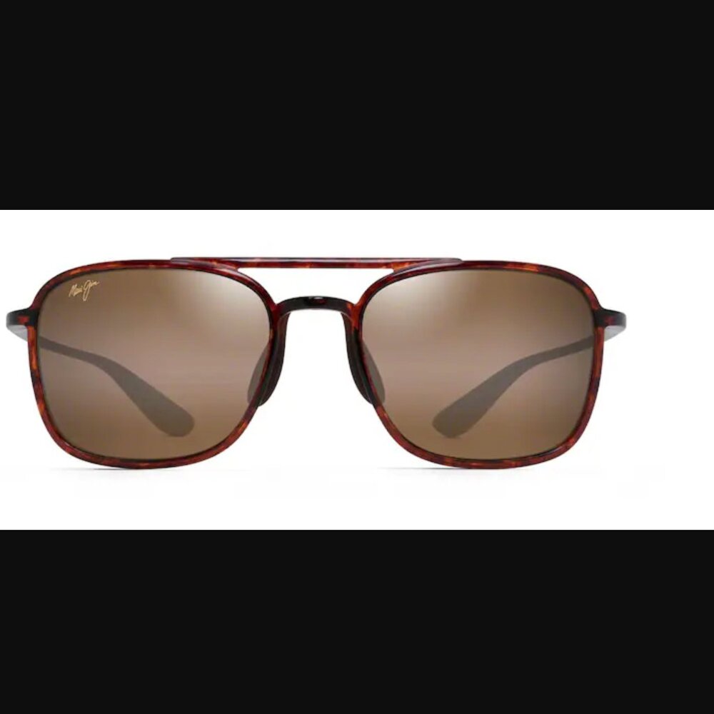 NWOT - Maui Jim Keokea Tortoise polarized aviator sunglasses with travel case